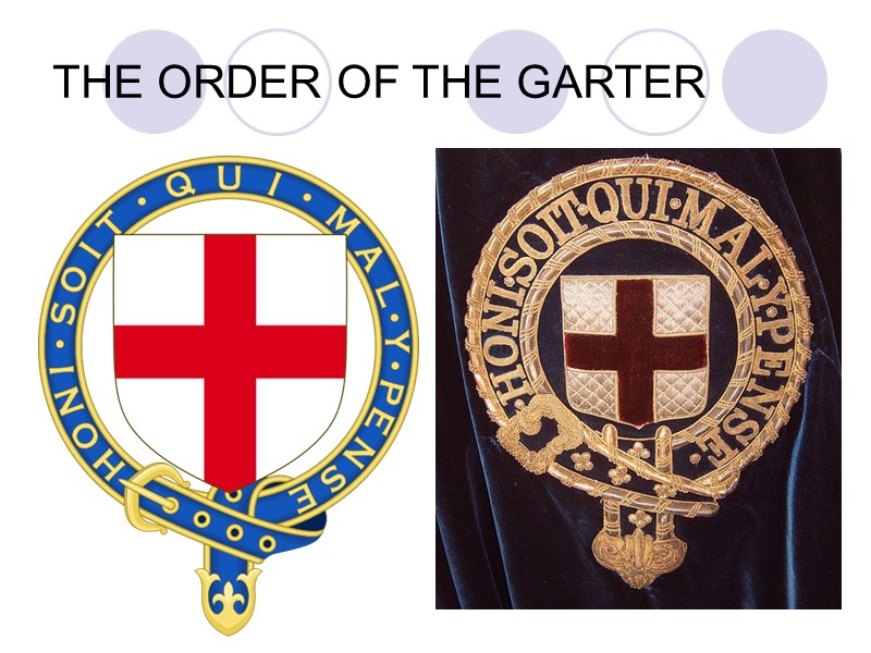 THE ORDER OF THE GARTER